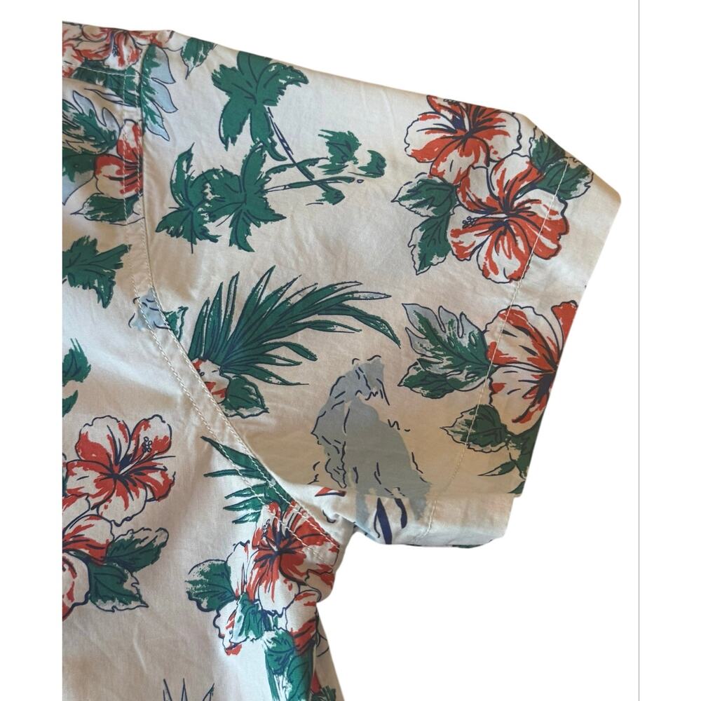 Bixby Nomad Men’s Casual Short Sleeve Shirt Tropical Design Size Med Reg Short - Picture 4 of 16